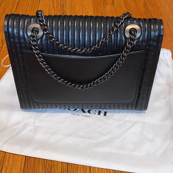 NWT Coach Black Quilted Parker with Rivets - Picture 7 of 9